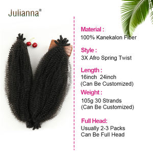 Cheveux Afro synthétiques pour tressage, boucles crépues, ombrées, printemps, livraison rapide, taille 3X, accessoires Crochet, vente en gros, <span class=keywords><strong>Expression</strong></span> - Product Image 2