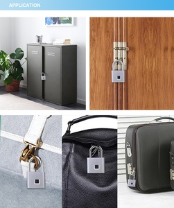 Vân Tay Cửa Khóa Ổ Khóa Thiết Kế Hot Bán Kẽm Hợp Kim <span class=keywords><strong>2025</strong></span> Mới Màu Đen Gỗ Cửa Xử Lý 3.7V Pin Lithium Cho Căn Hộ - Product Image 3