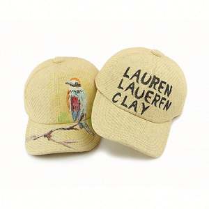 Gorra de Béisbol de Paja para Verano 2025, Personalizada, con Protección Solar, para Hombre y Mujer, con Graffiti Pintado a Mano - Product Image 4