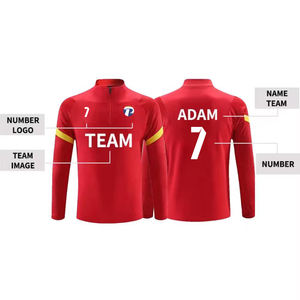 Juego de entrenamiento de fútbol de manga larga KVARATSKAELIA 2526 nuevo traje cálido de invierno otoño servicio OEM - Product Image 6