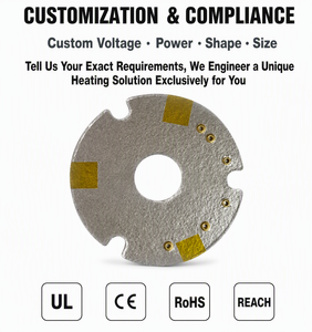 Élément chauffant en mica OEM, film chauffant électrique résistant aux hautes températures, plaque chauffante en mica gravée <span class=keywords><strong>pour</strong></span> <span class=keywords><strong>four</strong></span> industriel, 220V - Product Image 2