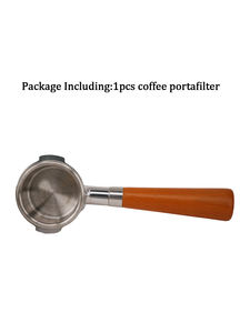 1ชิ้นก้นถ้วยเอสเพรสโซ่แบบพกพา58มม. 2หู <span class=keywords><strong>aibo</strong></span>.wega/rocket เปลี่ยนด้ามไม้เครื่องมือ tampers กาแฟ - Product Image 2