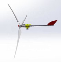 Générateur éolien domestique HLD 20KW avec système de rétraction de la pale, diamètre de rotor 9,4m/10m/12m, sortie 380VAC, puissance maximale 25KW, hybride réseau