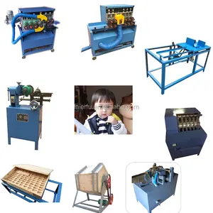 Máquina automática de fabricación de kebab, brochetas de madera, palo de coco de carbón redondo, máquinas de fabricación de mango de escoba