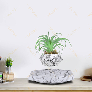 Pot de fleurs intelligent en marbre à lévitation magnétique en plastique ABS, abordable pour l'agriculture - Product Image 3