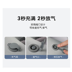 Almohada de Viaje Inflable en Forma de U, Soporte para el Cuello de Terciopelo, 28x26x14cm, Almohada Portátil para Avión, Esencial para Viajes - Product Image 4