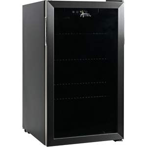 Alera 3.4 Cu. Ft. <b>Electric</b> Beverage <b>Cooler</b> Stainless Steel/Black <b>with</b> Glass Door for Household Hotels and RVs - Product Image 5