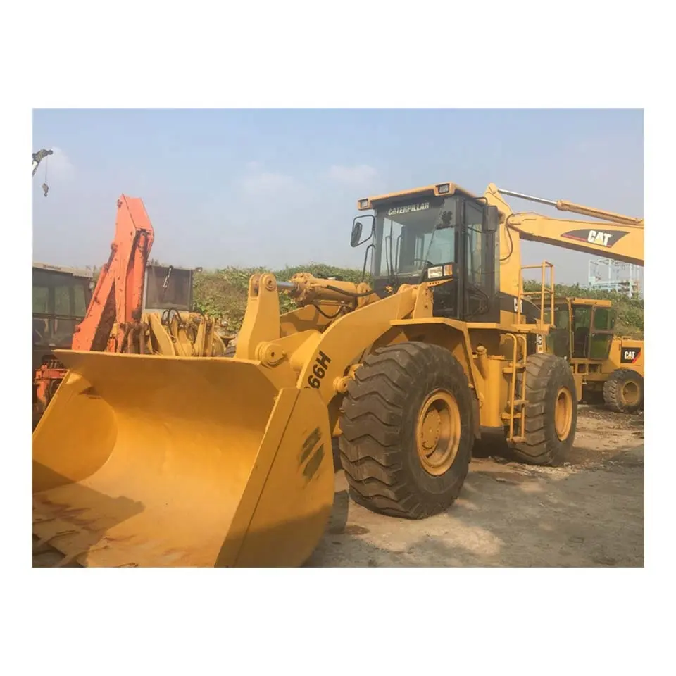 Ban đầu Sâu Bướm sạc sử dụng mèo 966H Bánh Xe Tải mèo 950H phía trước xẻng bánh xe loader Sâu Bướm máy móc mèo 950H laoder