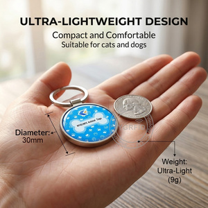 Etiquetas RFID Programables con Código <span class=keywords><strong>QR</strong></span>, Redondas, 13.56Mhz, para Rastreo de Mascotas, Collar NFC para Perros, Etiquetas de Identificación RFID de Epoxi/Metal, Empaque Personalizable - Product Image 5
