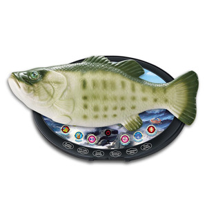 Pêcheur de poissons intelligent russe à mouvement électrique, jouet de pêcheur de poissons Billy Bass activé par le mouvement et chantant - Product Image 1
