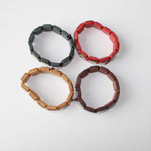 Cổ Điển Cross-Biên Giới <span class=keywords><strong>B</strong></span>ằng Gỗ Cho Vòng Đeo Tay Với Đàn Hồi Khâu Sticker Ngọc Trai Đá Và Dầu Thả Phước Lành Cho Nam Giới Và Phụ Nữ - Product Image 2