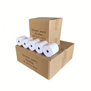 80X80mm Shipping Tags <b>Paper</b> Thermal Wrapper Labels Packaging Information for Cash Register Use - Product Image 1
