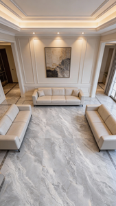 Neuer Stil 750*1500 Vollkörper-Marmor-Porzellanfliesen Glasierte Keramik-Bodenfliesen Glänzend für Küche Schlafzimmer Wohnzimmer - Product Image 2