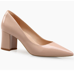 وأشار اصبع القدم مضخة أنثى بدلة سوداء عالية أعلى المرأة عرض واسع اللباس الأحذية - Product Image 4