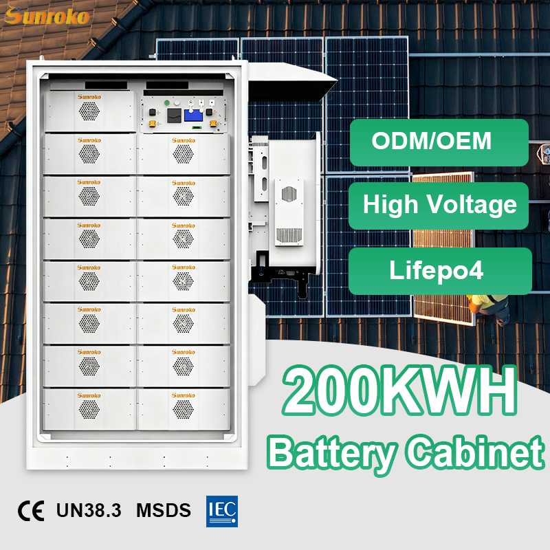 Sunroko Deep Cycle Lifepo4 Lithium Battery Pack 112Kwh 160Kwh 200Kwh ...