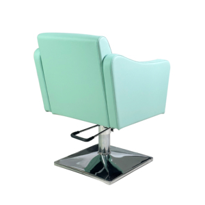 Silla de peluquero hidráulica de cuero sintético, PVC, color caqui - Product Image 6
