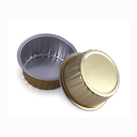 Conteneur de moules à tarte Cakecup avec couvercle en aluminium PET alimentaire jetable JW échantillon gratuit pour la conception existante OEM et ODM accepter