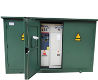 Substation préfabriquée compacte de haute qualité OEM, préinstallée, de type boîte, disponible en plusieurs styles