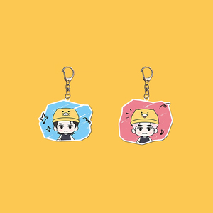 <b>Custom</b> Anime Cartoon Idol Acrylic <b>Keychain</b> with Flash Design Fashion Trend Souvenir Pendant Accessories - Product Image 4