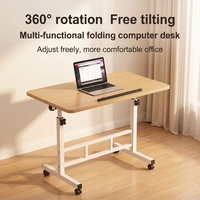Bureau debout réglable en hauteur, bureau d'ordinateur réglable, table d'étude pliable, table pour ordinateur portable pour lit