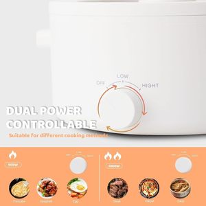Olayks Electric Hot Pot Portable ABS Body Mechanical Control 700W Multi-functional <strong>Romen</strong> Cooker Steak Pasta Ramen Quick Heating - Product Image 2