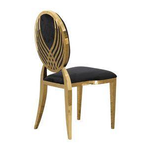 <span class=keywords><strong>Chaise</strong></span> <span class=keywords><strong>de</strong></span> <span class=keywords><strong>mariage</strong></span> moderne à dossier haut en acier inoxydable avec revêtement en cuir <span class=keywords><strong>pour</strong></span> les fêtes - Product Image 5