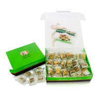 Conception de boîte de fiançailles sucrée verte personnalisée Baklava Emballage de fruits secs Boîte de dattes de palmier vide