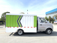 Nouvelle station compacteuse mobile 4x2 Changan avec camion benne à benne basculante Dongfeng à transmission manuelle
