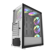 Boîtier pour PC de jeu d'ordinateur de bureau ATX blanc personnalisé hôte pleines tours