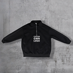 Sudadera con Capucha y Cierre de Cremallera de un Cuarto, Diseño Moderno, Hecha de Tela de Algodón y Poliéster de Alta Calidad Certificada, Suministro de Fábrica - Product Image 2