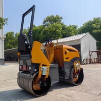 Compacteur vibrant hydraulique à double tambour de 0,3 à 3 tonnes, pour le compactage du sol, avec roulement, et rouleau compresseur routier compétitif