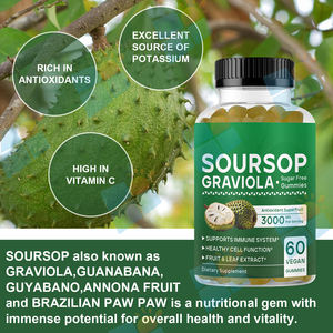 SUNI OEM/ODM Marque Privée Gummies Naturels de Corossol (Graviola) pour Hommes <span class=keywords><strong>et</strong></span> Femmes, Soutien Immunitaire, Vente en Gros, Complément Alimentaire Superaliment - Product Image 6