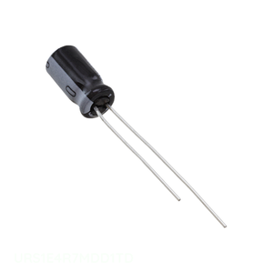 Condensador Original URS1E4R7MDD1TD 4.7 uF de Aluminio con Orificio Pasante, 4.7UF 20% 25V, Tipo TH Radial - Product Image 1