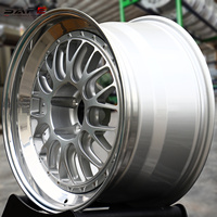 Rines de Aleación Forjados en Plata de 3 Piezas con Diseño de Canasta de Mimbre de 18, 19 y 21 Pulgadas 5x112 para Autos Clásicos BMW E46 E90 Sedán