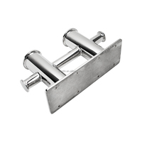Accessoires de yacht au design moderne, best-seller, bollard double croisé robuste en acier inoxydable 316 pour bateau