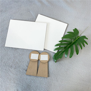 Cadeaux personnalisés panneau Mdf blanc sublimation panneau photo blanc brillant avec support pour papa maman grand-mère affichage photo - Product Image 3