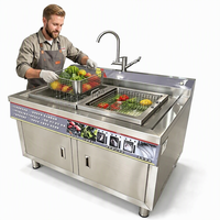 Machine de purification à catalyse d'eau, purificateur d'eau alimentaire commercial activé par l'eau pour le nettoyage des légumes, des fruits et de la viande