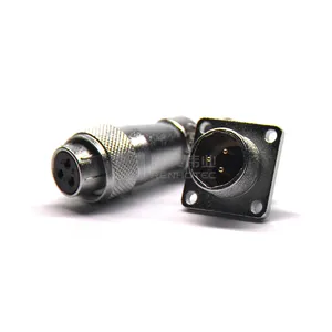 WS16 WS28 WS16J2TQ WS16K2Z Connector Weipu 2 3 4 5 7 9 10 16 Pin Male plug Female Square Flange Panel Mount Socket