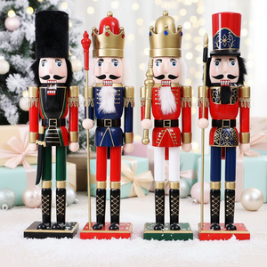 Artisanat peint de style britannique, Cascanueces Navidad <span class=keywords><strong>60</strong></span> <span class=keywords><strong>cm</strong></span> 24 pouces, décoration de Noël pour la maison - Product Image 1