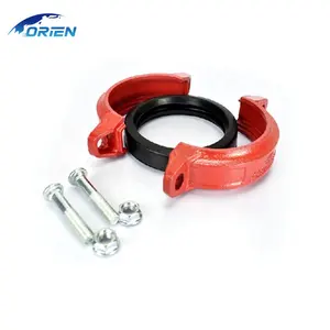 Cast Iron Clamp Pipe Joint Color/ Zinc Coated Rust Antirust Corrosion Resistance Good Quality Cast Iron Clamp