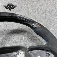 Vente chaude pour Dodge Charger Challenger Srt fibre de carbone et Alcantara ceinture LED lumières volant