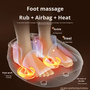 エンロング電動フットマッサージャーHR-ZL01全自動揉みほぐし音楽機能付き足脚経絡ブロック解除療法マシン - Product Image 2