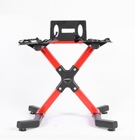 Support de rangement pour haltères autoportant en forme de X, plus stable et robuste, adapté à tous les types d'haltères réglables