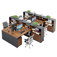 Étagère de rangement centrale grande capacité, meuble de classement, cloison modulaire de bureau, postes de travail pour personnel de bureau