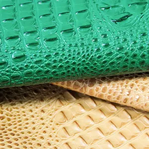 Натуральный крокодил ПВХ синтетическая виниловая кожа веганская крокодил искусственная кожа для сумок обувь