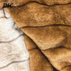 Tissu en fausse fourrure de vison tricoté, anti-chute, léger, 100 % polyester, pour jouets en peluche et poupées - Vente en gros - Product Image 2