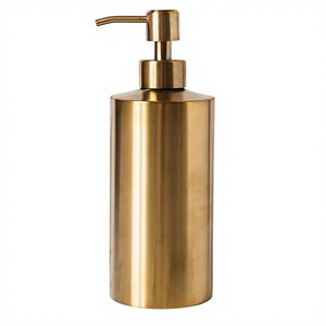 Luxury Home Decor Metal Lotion Soap <b>Dispenser</b> Bottle Gold Color Scratch Resistance Durable Soap Dispensery Modern <b>bathroom</b> <b>Set</b> - Product Image 1