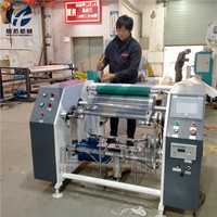 Mesin Rewinding Plastik PE Otomatis Penuh Standar CE HONTO HT-500 untuk Memutar Ulang Plastik Cling Film