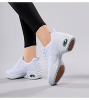 Chaussures de danse en mesh pour femmes 2550 avec semelle à coussin d'air, chaussures de sport jazz, chaussures de cheerleading, chaussures de fitness pour adultes