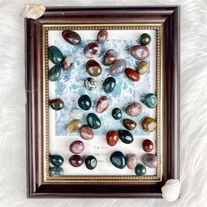 Suministro Directo de Fábrica: Piedra Pulida de <span class=keywords><strong>Jaspe</strong></span> Oceánico Natural, Piedra de Bolsillo para Equilibrio Energético, para Relleno de Jarrones y Decoración del Hogar - Product Image 2